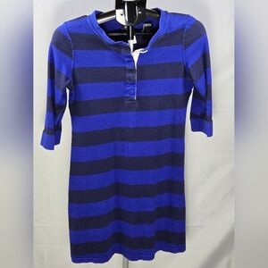 Patagonia 100% Cotton Soft Grunge Chunky Stripe Midi Dress, Small